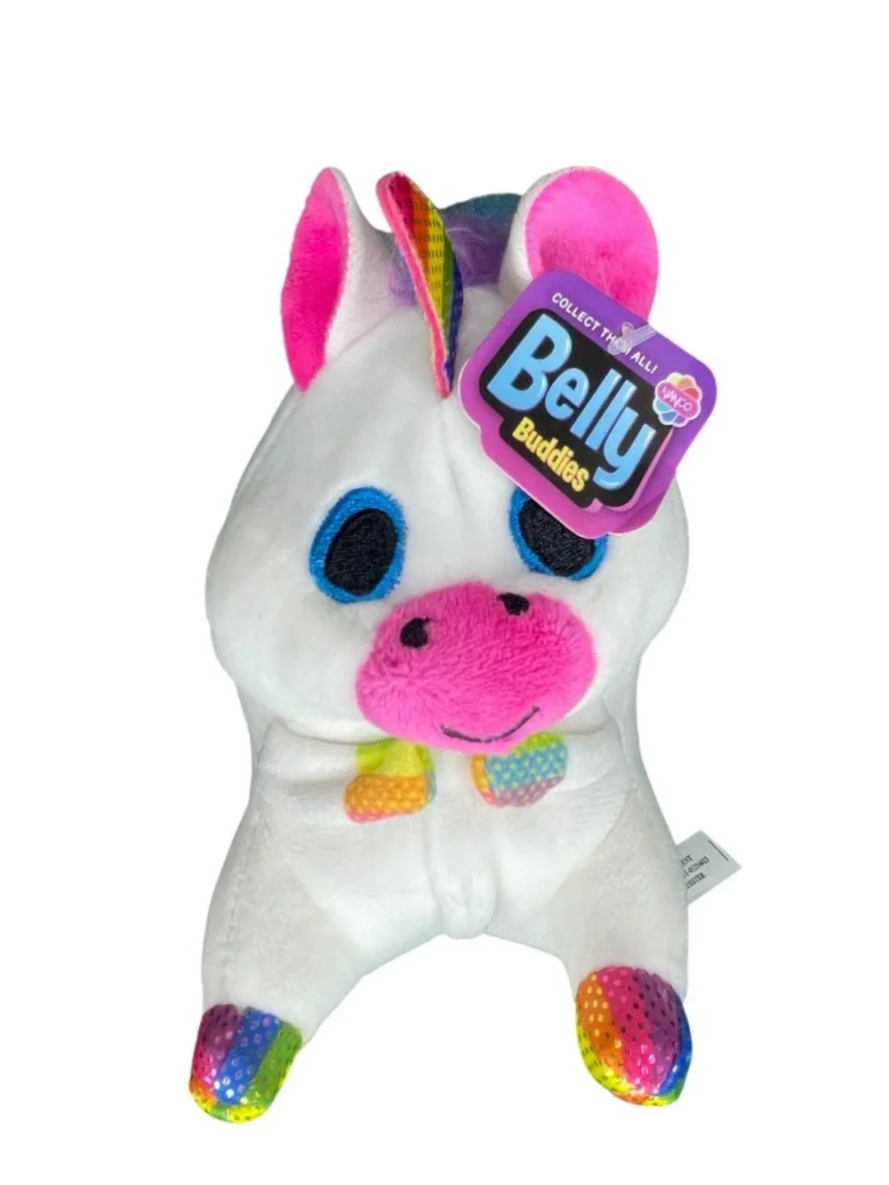 Belly Buddies Rainbow Unicorn Plush Toy 8